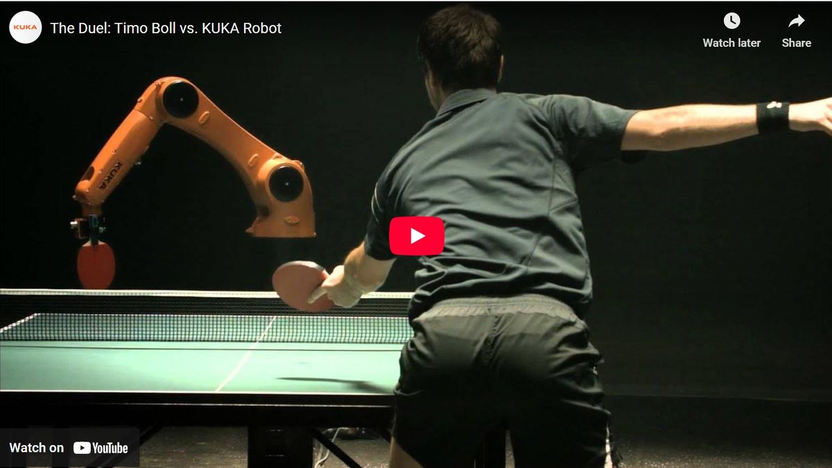 Timo Boll vs. KUKA KR AGILUS