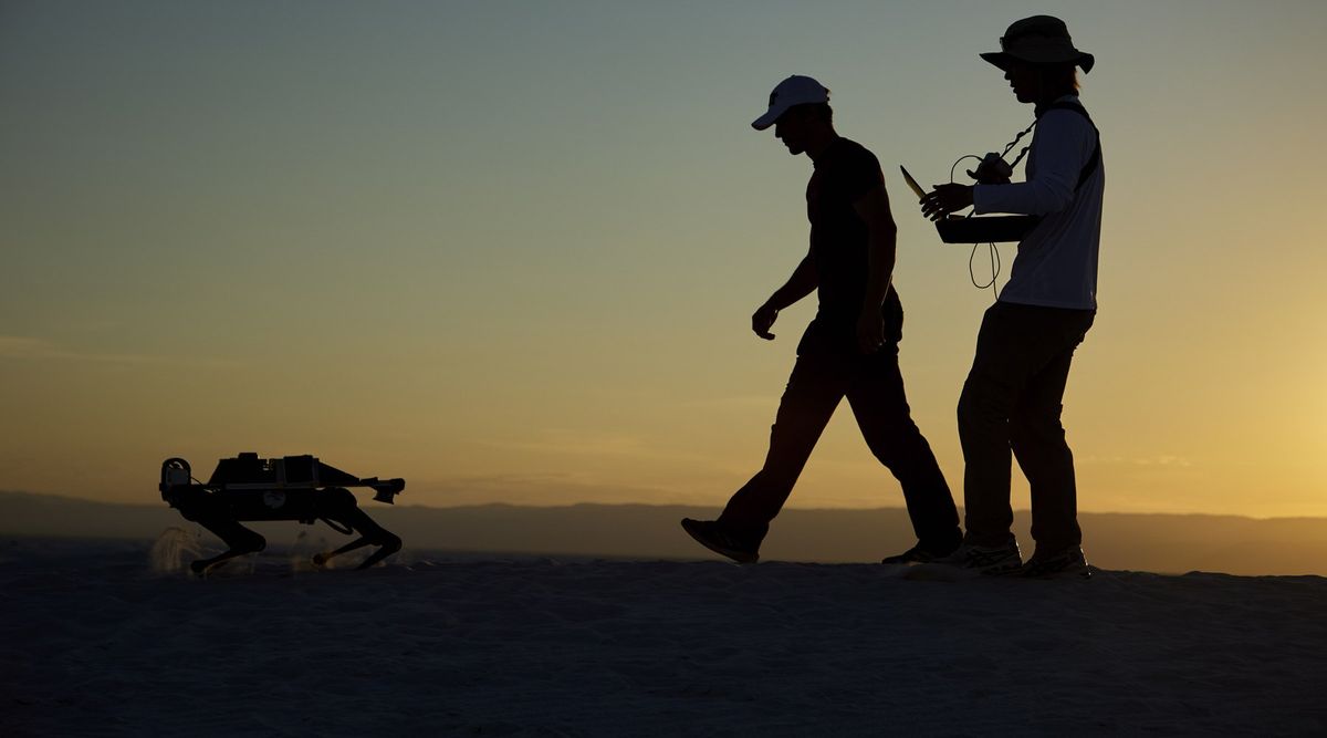 Laufroboter ertastet Marsboden: Projekt LASSIE in White Sands