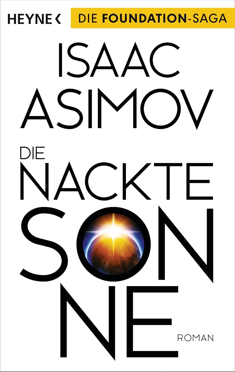 Buchcover „Die nackte Sonne“ von Isaac Asimov, Heyne-Taschenbuch