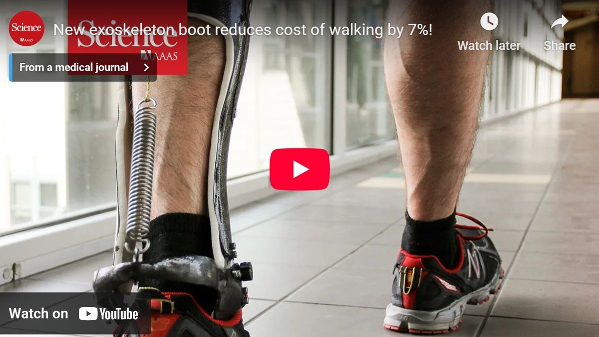 Exoskelett-Schuhe ermöglichen Schlaganfallpatienten einfacheres Laufen