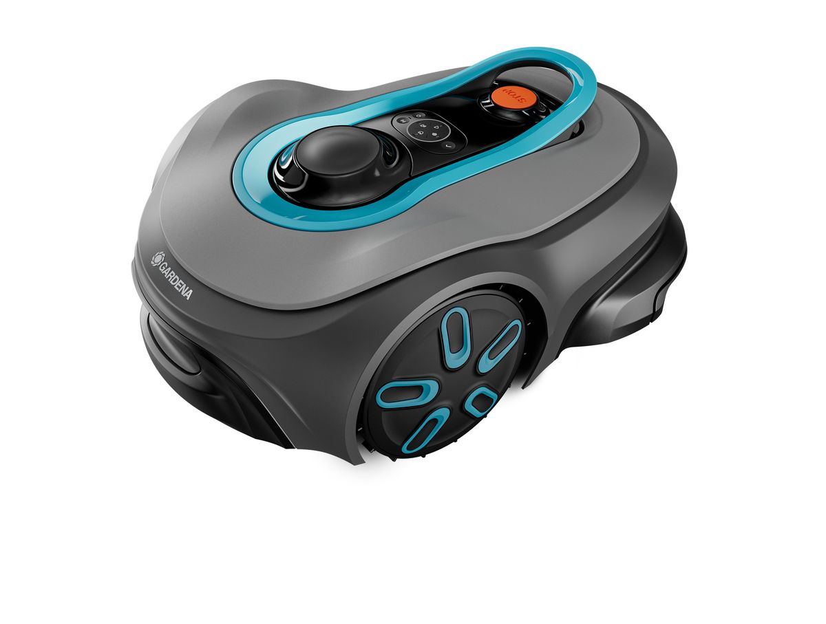 Freigestellter Gardena smart SILENO free 1200 in Schrägansicht