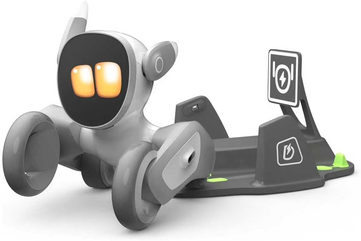 KI-Roboterhund Loona von KEYi Tech mit Ladestation
