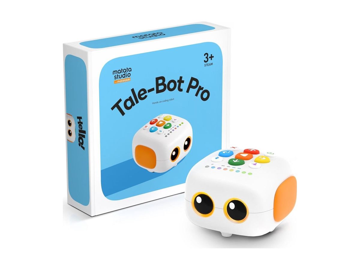 Verpackung neben dem Roboter, Ansicht von schräg oben