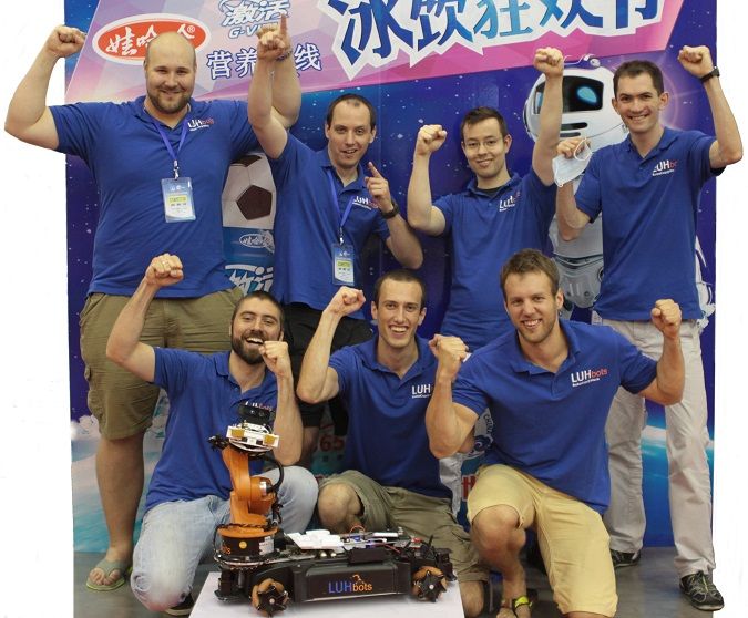 Teamfoto nach dem Gewinn der Weltmeisterschaft