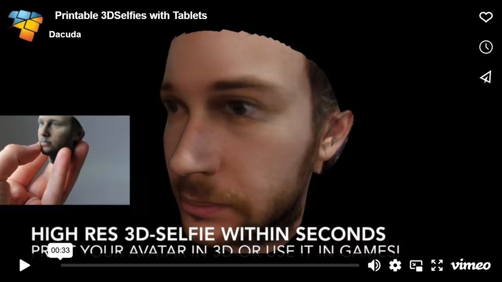 3D-Selfies zum Selbstdrucken