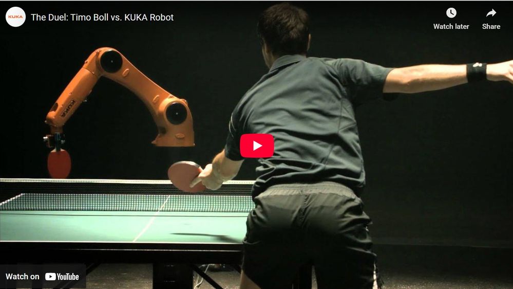 Timo Boll vs. KUKA KR AGILUS