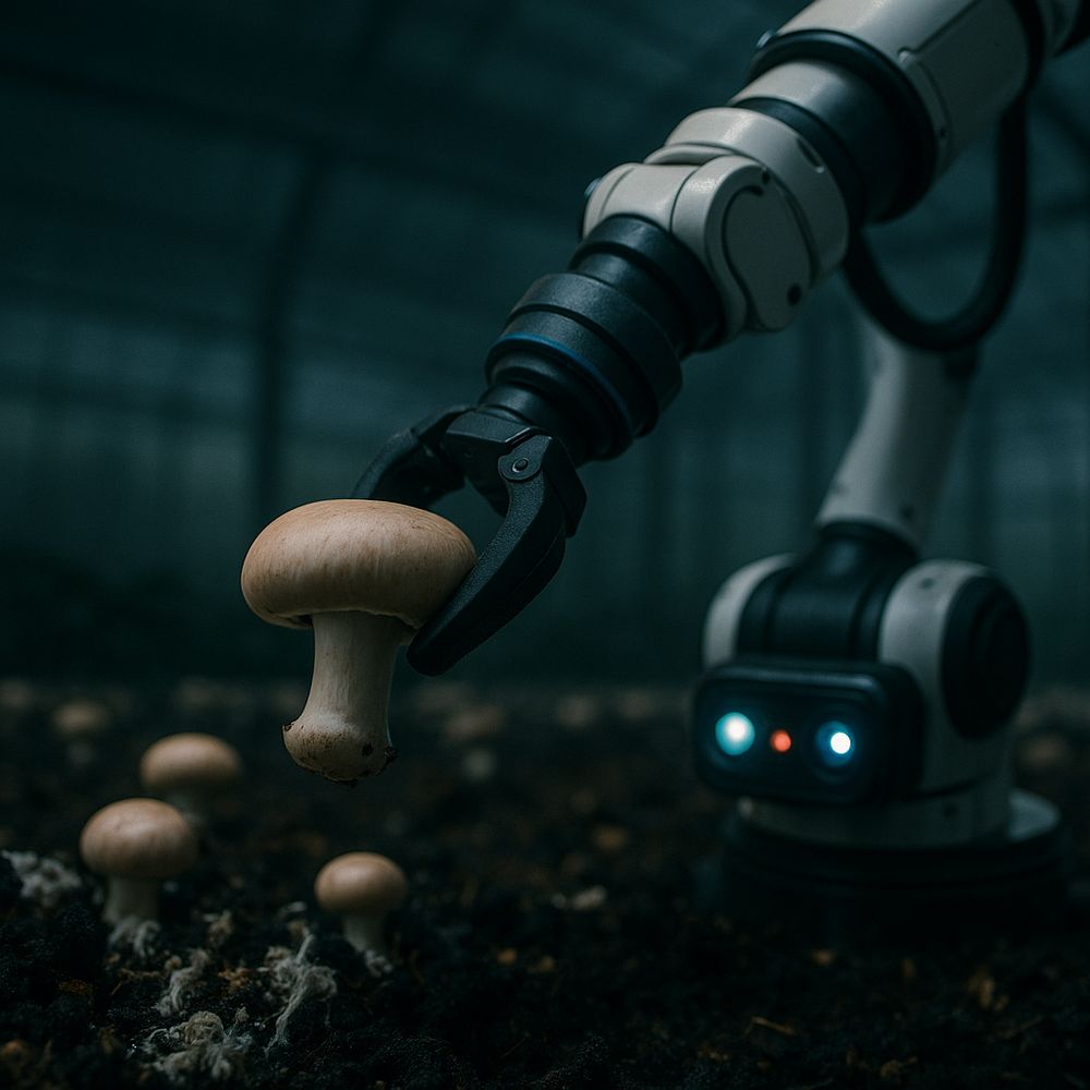 Wie Robotik die Pilzernte revolutioniert – und was es dabei zu beachten gilt