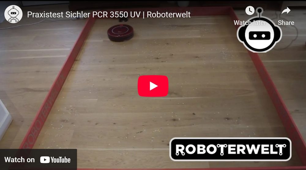 Sichler PCR 3550 UV – Der Saugroboter mit UV-Lampe